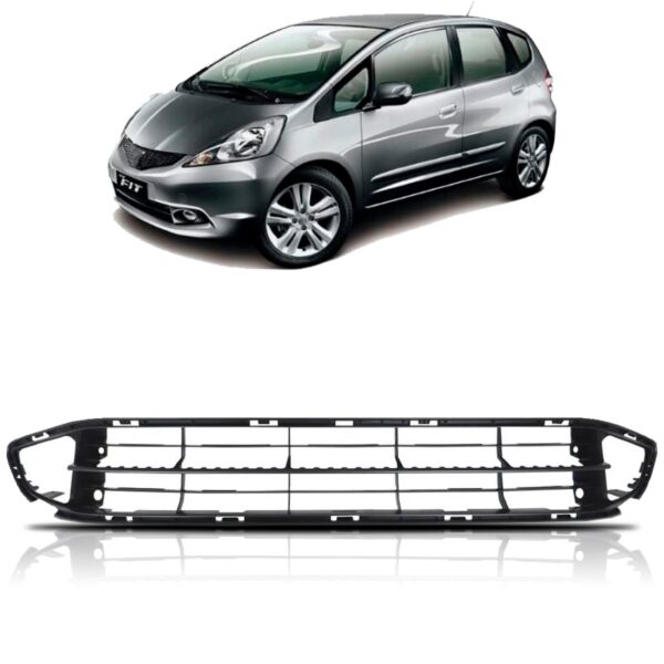 Grade Inferior Central Honda Fit 2009 10 Á 2012 1a Linha - Preto