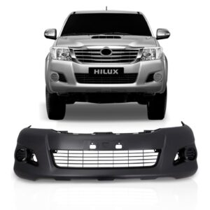 Parachoque Dianteiro Hilux Srv 2012 Á 2014 Texturizado Novo Preto
