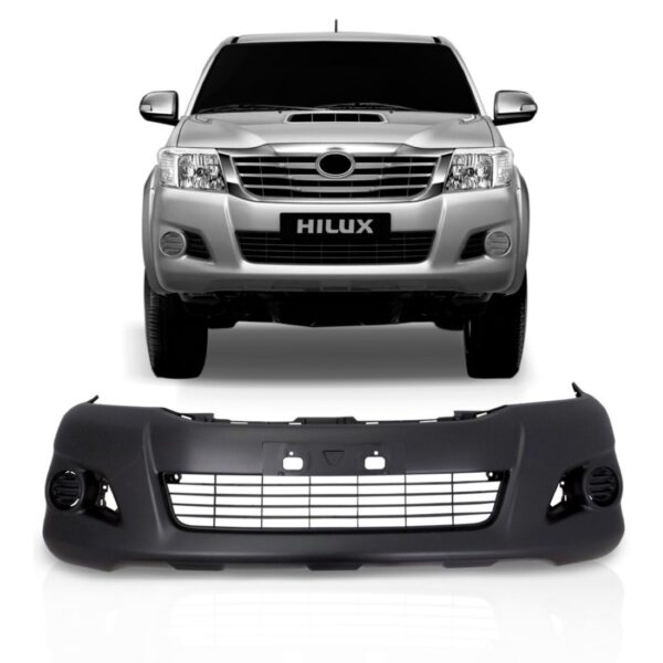 Parachoque Dianteiro Hilux Srv 2012 Á 2014 Texturizado Novo Preto