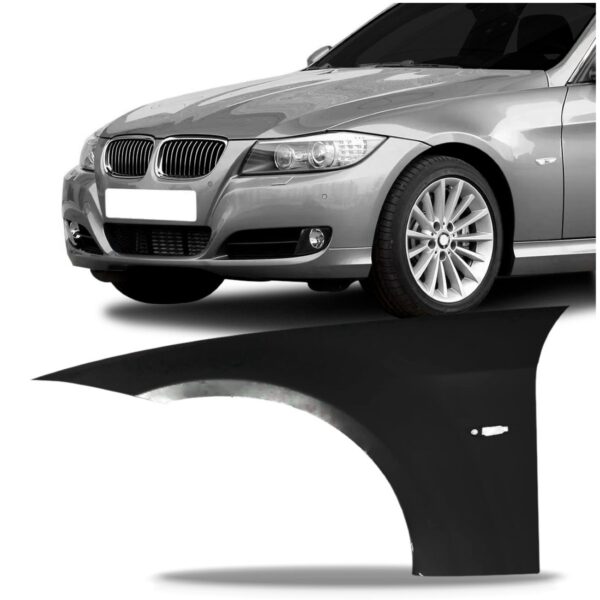 Paralama Bmw S3 2006 2007 2008 2009 2010 2011 Com Furo Seta Lado Esquerdo