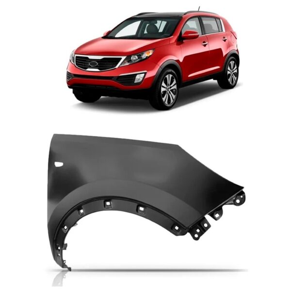 Paralama Sportage 11 12 A 15 C/ Furo Pisca C/ Furo Moldura Lado Direito