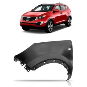 Paralama Sportage 11 12 A 15 C/ Furo Pisca C/ Furo Moldura Lado Esquerdo