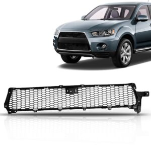 Grade Central Parachoque Outlander 2010 A 2013 1a Linha Preto