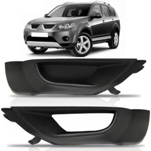 Saia Spoiler Dianteiro Outlander 2007 2008 2009 Lateral Lado Esquerdo