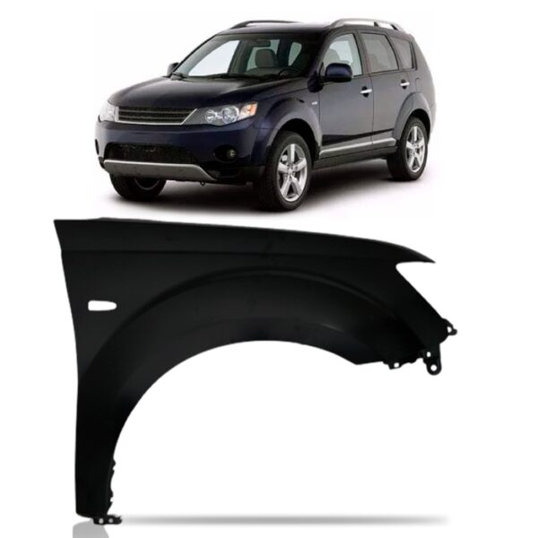 Paralama Outlander 2007 A 2009 Com Furo Pisca Lado Direito