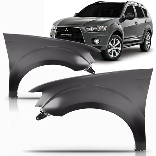 Paralama Outlander 2011 2012 2013 Sem Furo Lado Esquerdo