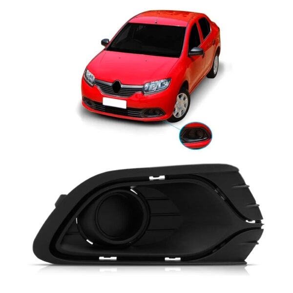 Moldura Milha Auxiliar Logan 2014 2015 2016 Sem Furo Lado Direito