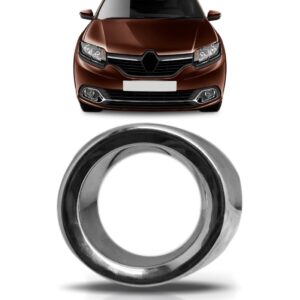 Moldura Farol Milha Logan 2014 2015 2016 2017 2018 Cromado Lado Esquerdo