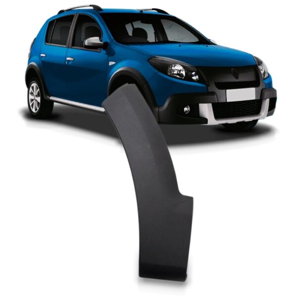 Alargador Vão Roda Diant Sandero Stepway 12 A 14 Parte Menor Lado Direito