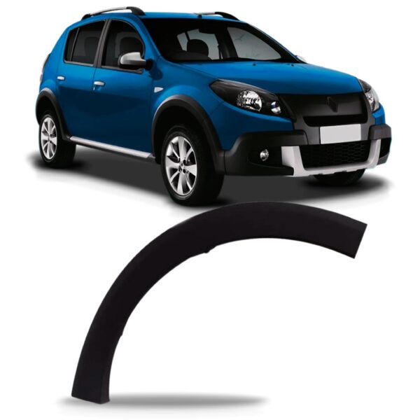 Alargador Vão Roda Dianteiro Sandero Stepway 2012 2013 2014 Lado Direito