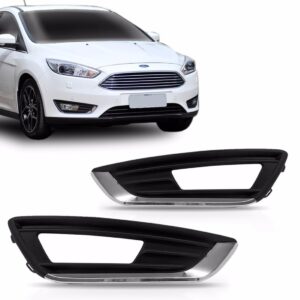 Grade Milha Parachoque Focus 2016 2017 Friso Cromado Lado Esquerdo
