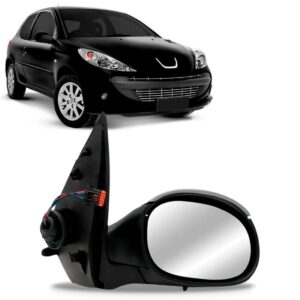 Retrovisor Peugeot 207 1998/11 12 2013 Elétrico Com Sensor Lado Direito
