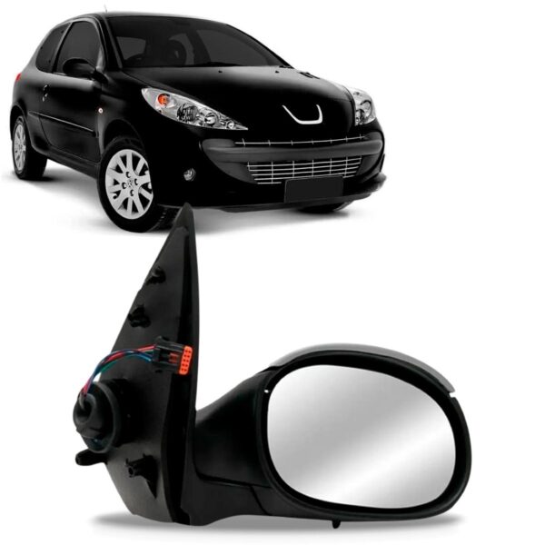 Retrovisor Peugeot 207 1998/11 12 2013 Elétrico Com Sensor Lado Direito