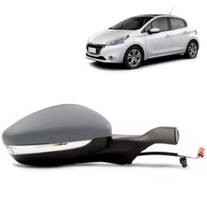 Retrovisor Peugeot 208 2012 A 2016 Eletrico Primer Com Pisca Lado Direito