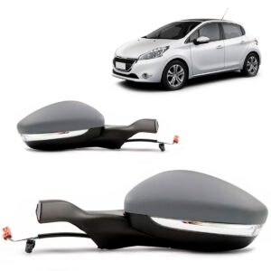 Retrovisor Peugeot 208 2012 A 2016 Eletrico Primer Com Pisca Lado Direito