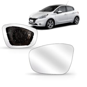 Espelho Do Retrovisor Peugeot 208 2012 2013 Á 2016 Térmico Lado Esquerdo