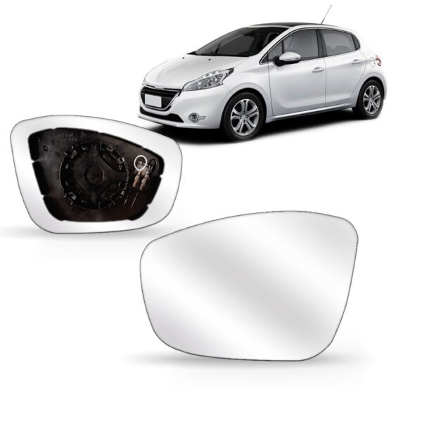 Espelho Do Retrovisor Peugeot 208 2012 2013 Á 2016 Térmico Lado Esquerdo