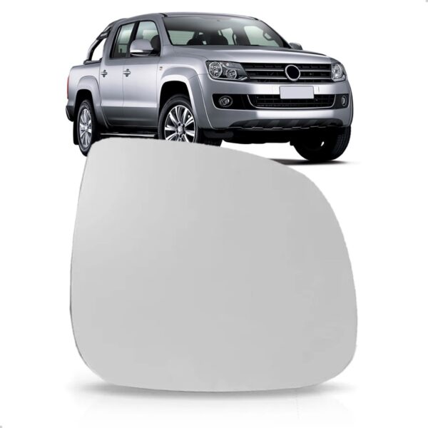 Lente Retrovisor Com Base Amarok + Termico Asferico Completo Lado Direito