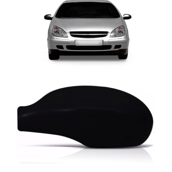 Capa Retrovisor C5 Exclusive 2001 02 03 04 05 06 2007 Preto Lado Direito