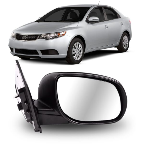 Retrovisor Cerato 2009 2010 2011 Elétrico C/ Aquecedor Liso Lado Direito