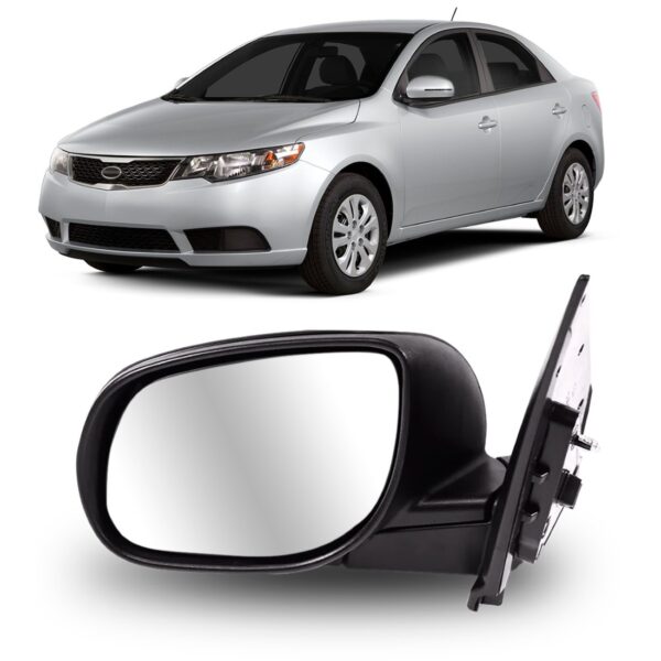 Retrovisor Cerato 2009 2010 2011 Elétrico C/ Aquecedor Liso Lado Esquerdo