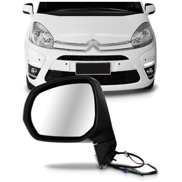 Retrovisor Grand Picasso 2008 A 13 2014 Elétrico Com Pisca Lado Esquerdo