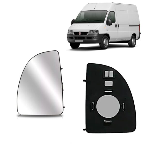 Lente Retrovisor Para Ducato 2005 2006 2007 A 2017 Superior Lado Esquerdo