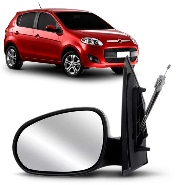 Retrovisor Palio 2012 2013 2014 Com Capa Primer Com Garantia Lado Esquerdo