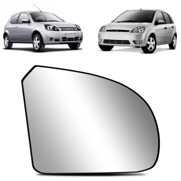 Lente Retrovisor Fiesta 2003 A 2014 Ford Ka 2008 A 2012 Nova Lado Direito