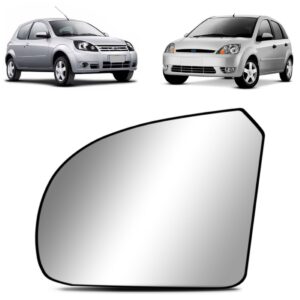 Lente Retrovisor Fiesta 2003 A 2014 Ford Ka 2008 A 2012 Nova Lado Esquerdo