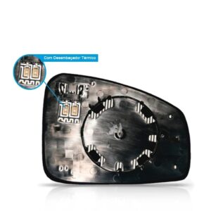 Lente Retrovisor Fluence 2010 2011 2012 2013 Termica C/ Base Lado Esquerdo