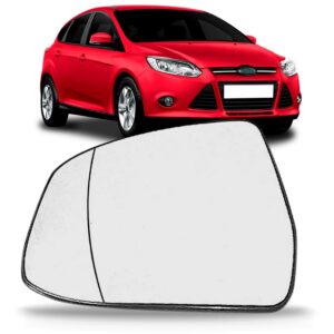 Lente Retrovisor Focus 2008 A 11 12 13 2014 Térmico Asférico Lado Esquerdo