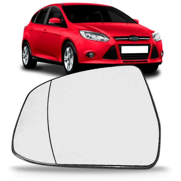 Lente Retrovisor Focus 2008 A 11 12 13 2014 Térmico Asférico Lado Esquerdo