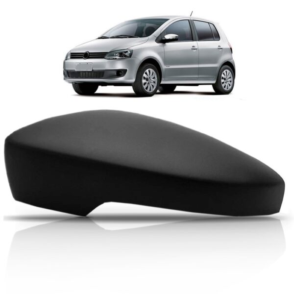 Capa Retrovisor Fox 2010 11 12 13 2014 Texturizado Com Furo Lado Esquerdo