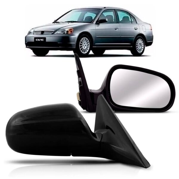 Retrovisor Civic 2001 2002 2003 4 Portas Elétrico C/garantia Lado Direito