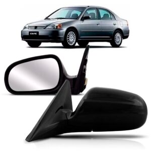 Retrovisor Civic 2001 2002 2003 4 Portas Elétrico C/garantia Lado Esquerdo