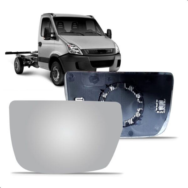 Lente Retrovisor Para Iveco Daily 2008 Até 2014 Inferior Lado Esquerdo