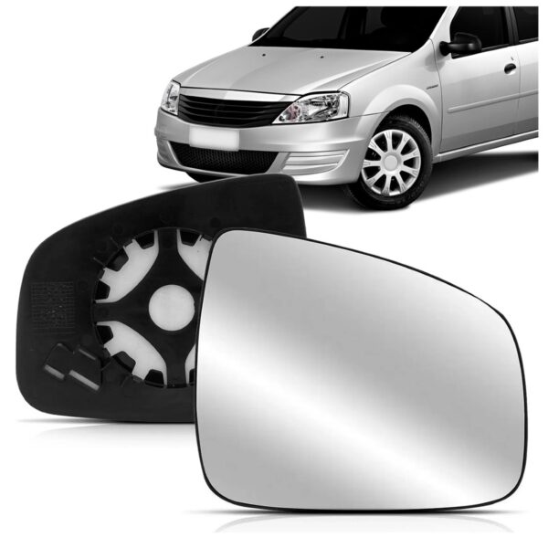 Lente Retrovisor Logan 2009 10 11 12 13 2014 S/ Aquecimento Lado Direito