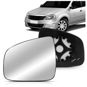 Lente Retrovisor Logan 2009 10 11 12 13 2014 S/ Aquecimento Lado Esquerdo