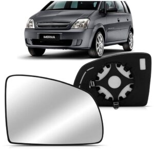Lente Retrovisor Para Meriva 2003 A 2012 Térmico Lente Prata Lado Direito