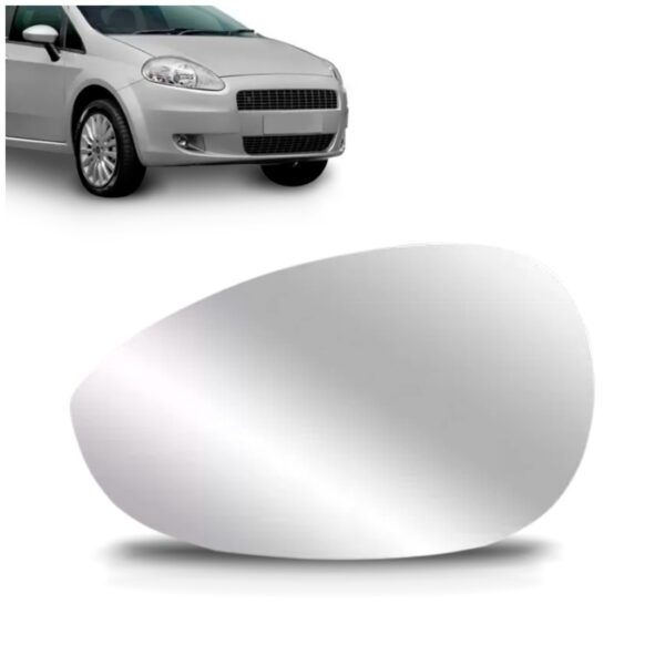 Lente Retrovisor Punto 2007 08 09 10 11 12 13 14 15 16 2017 Lado Direito