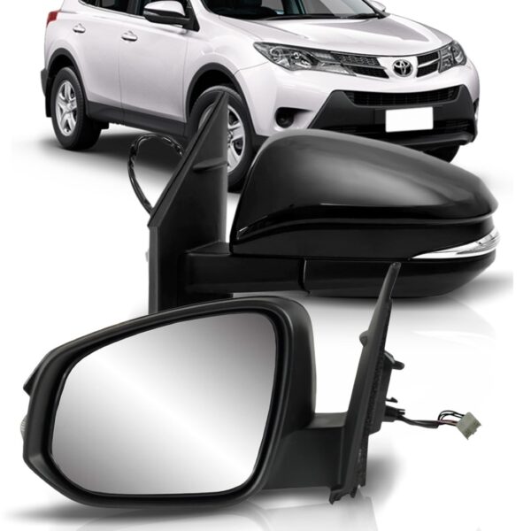 Retrovisor Rav4 2013 14 15 2016 Elétrico Retrátil Com Pisca Lado Esquerdo