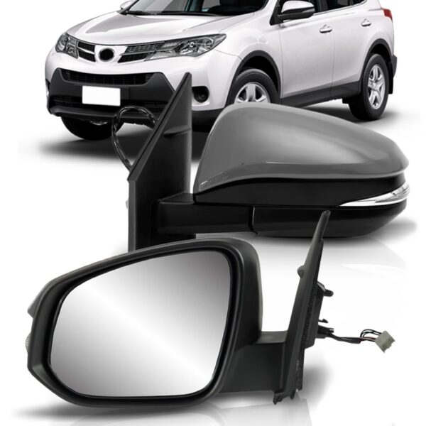 Espelho Retrovisor Rav4 13 14 15 16 Eletrico C/ Pisca Primer Lado Esquerdo