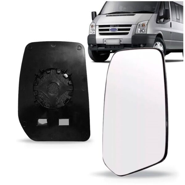 Lente Retrovisor Transit 2008 A 2014 Superior Lado Direito