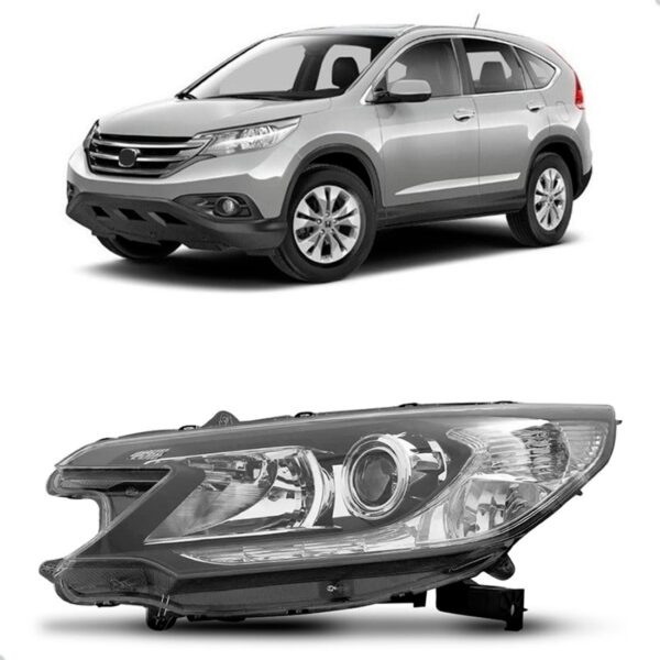 Farol Para Honda Crv 2012 2013 2014 C/ Projetor 1ª Linha - Esquerdo/motorista