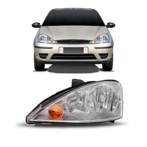 Farol Focus Eletrico/manual 2004 A 2008 Cromado 1ª Linha Esquerdo/motorista