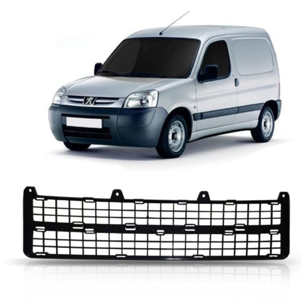 Tela Frontal Parachoque Central Partner 2009 10 11 13 Preta - Preto