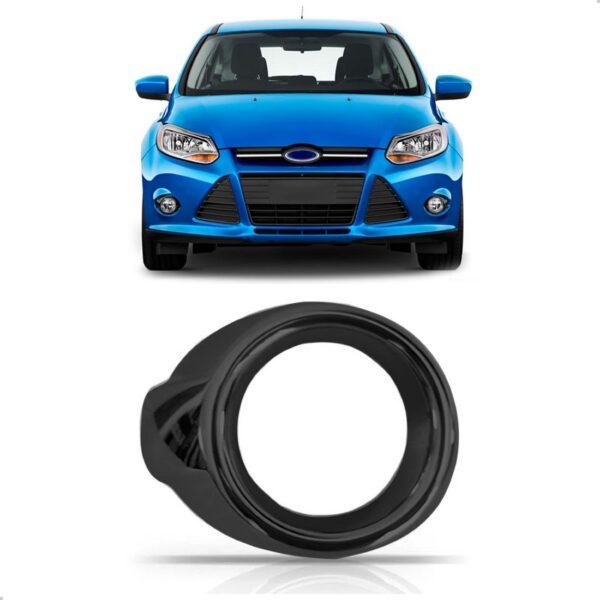 Suporte Farol Milha Auxiliar Focus 2014 A 2015 Preto Lado Direito
