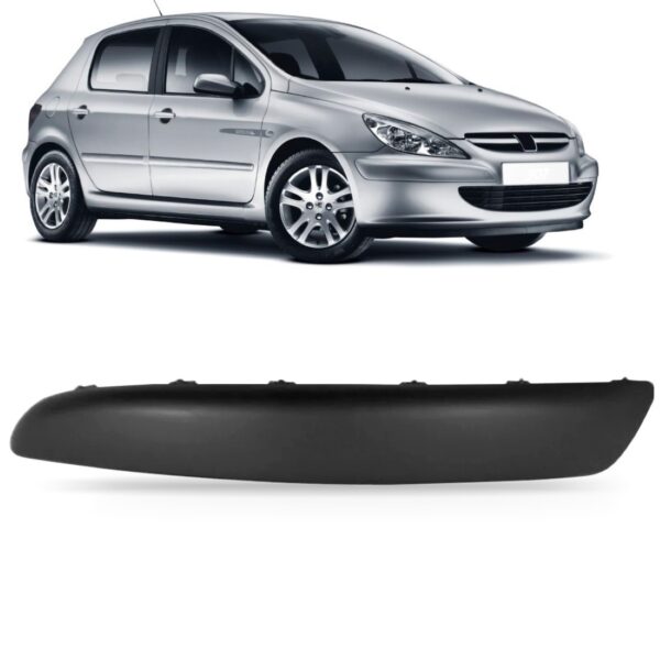 Aro Moldura Parachoque Dianteiro Peugeot 307 2001 A 2005 Le Preto