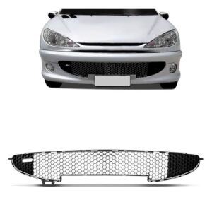 Grade Central Peugeot 206 2004 2005 A 2010 C/friso 1a Linha Cinza